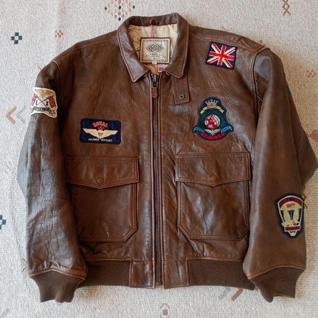 〈ROBO〉 レザージャケット（羊革） Lサイズ　ヴィンテージ品