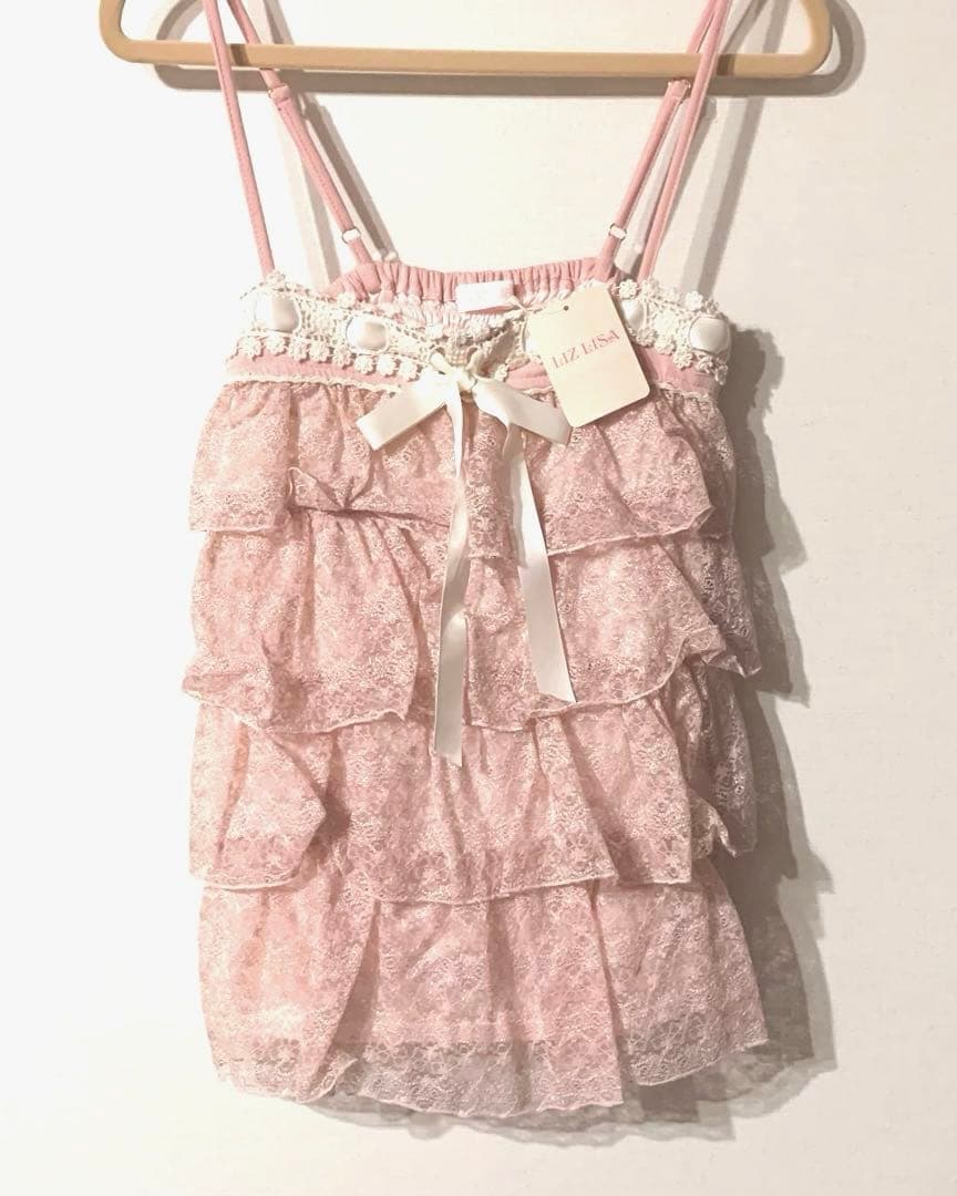 【新品・未使用】 LIZ LISA リズリサ キャミソール ピンク フリル