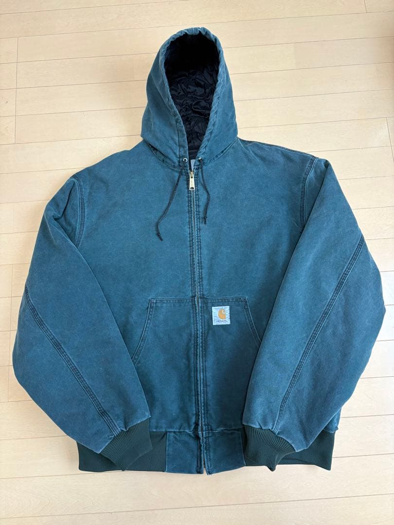 Carhartt アクティブジャケット 星タグ アメリカ製 モスグリーン