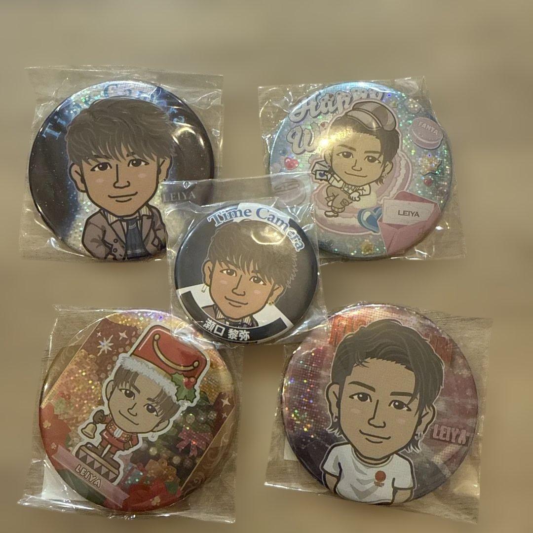 瀬口黎弥 キャラクター缶バッジ 5個セット - メルカリ