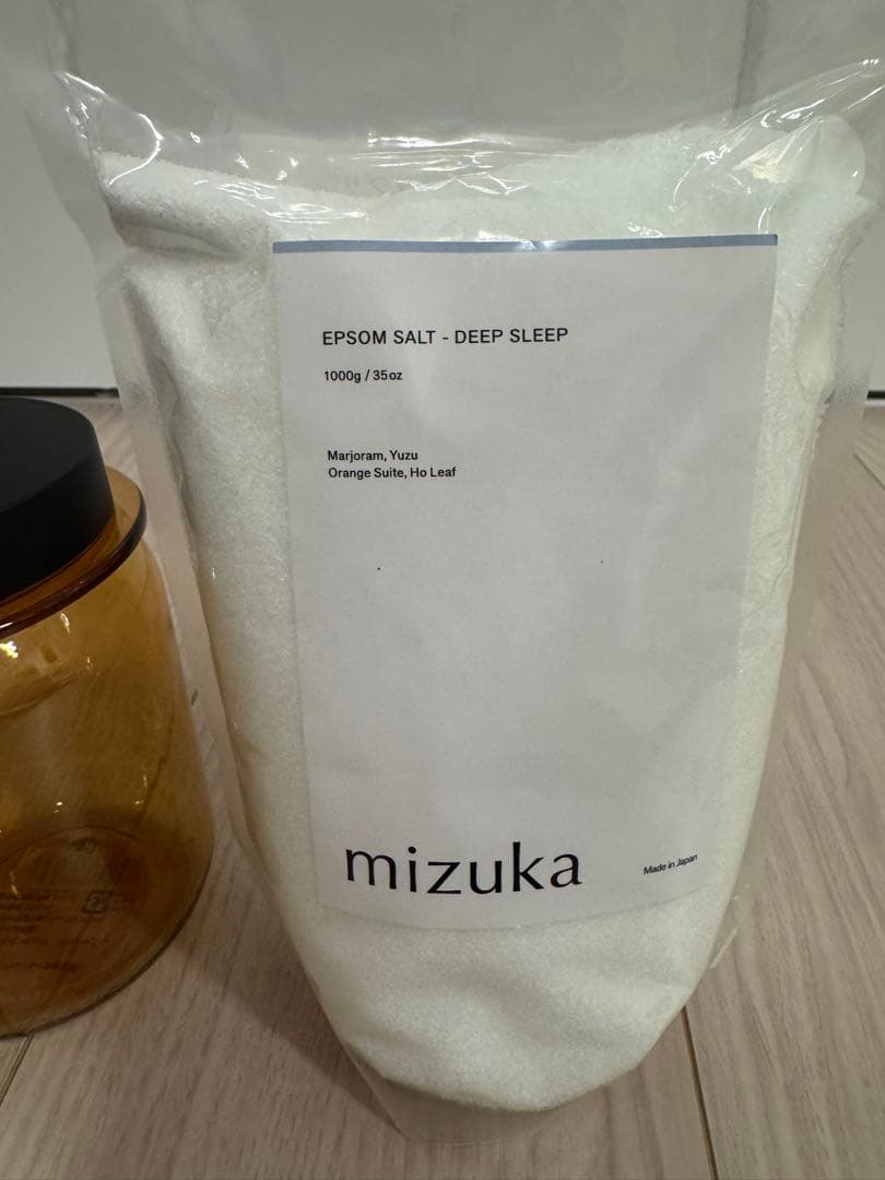 mizuka バスソルト Deep Sleep 1000g + 保存容器セット
