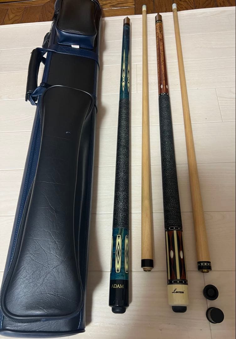 希少ルカシーbuddy hole&ADAM XXIIIビリヤードキュー2本セット