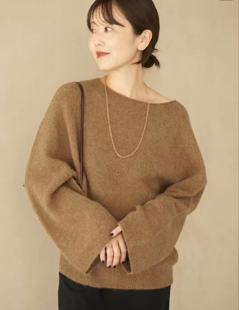 【試着のみタグ付き】plage baby alpaca ラグランプルオーバー