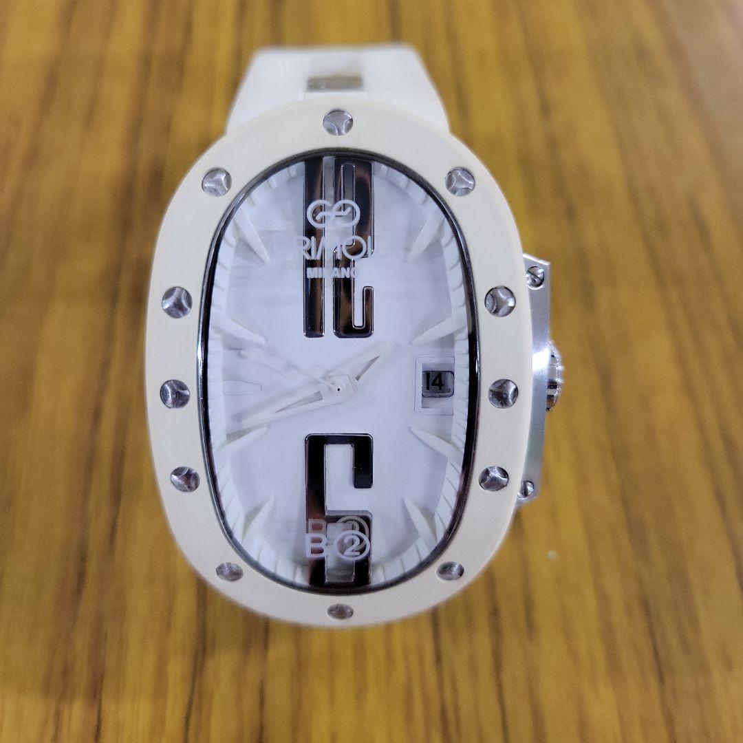 グリモルディ メンズ腕時計 ホワイト