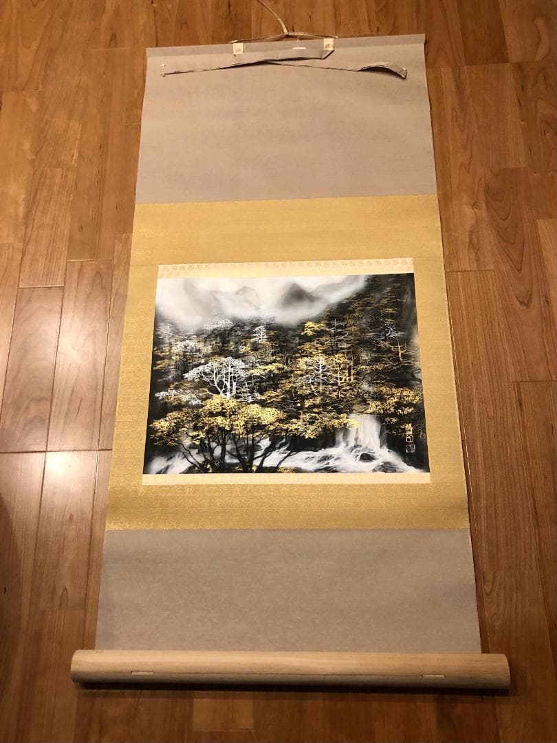 【定価４４万円】掛軸　絵画　吉村醇三郎　風景画　墨絵　美品 日本人画家