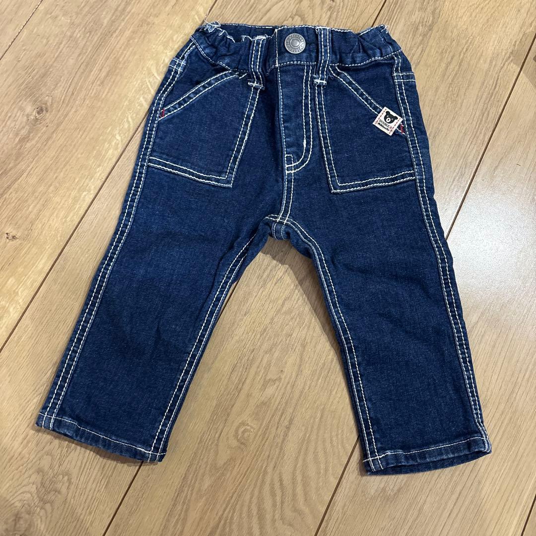 DOUBLE.B ダークブルー デニムパンツ ミキハウス ズボン - メルカリ