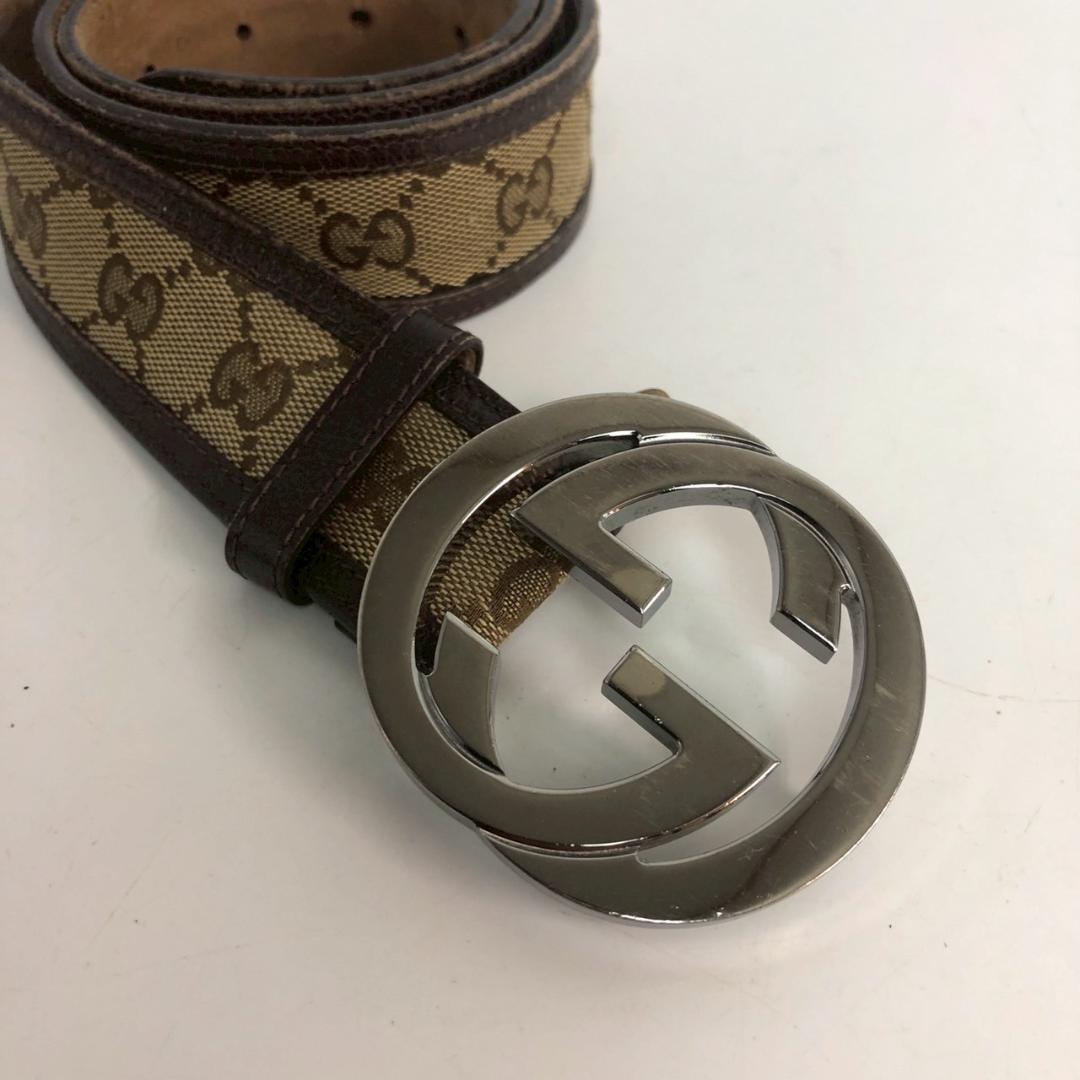 GUCCI グッチ GG柄 ロゴ ベルト ブラウン レディース ブランド