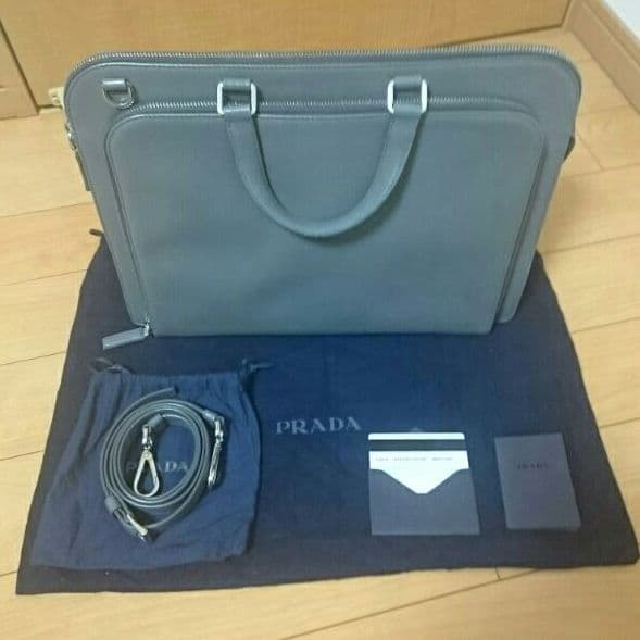 【美品】プラダ ブリーフケース 訳あり PRADA ビジネスバッグ ブリーフケース メンズ プラダ – Rehello