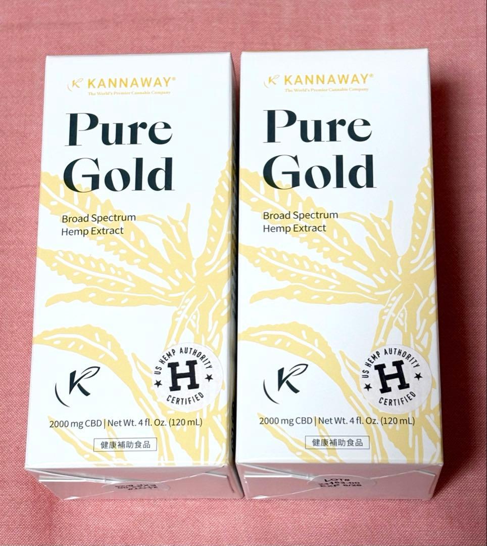 kannawayピュアゴールド2000mg 2本　‼️2025/7月購入分‼️