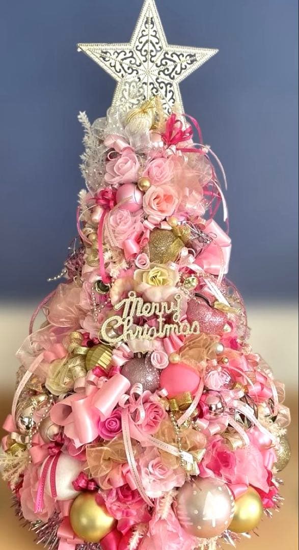 ピンクのクリスマスツリー❣️ミッチー❣️
