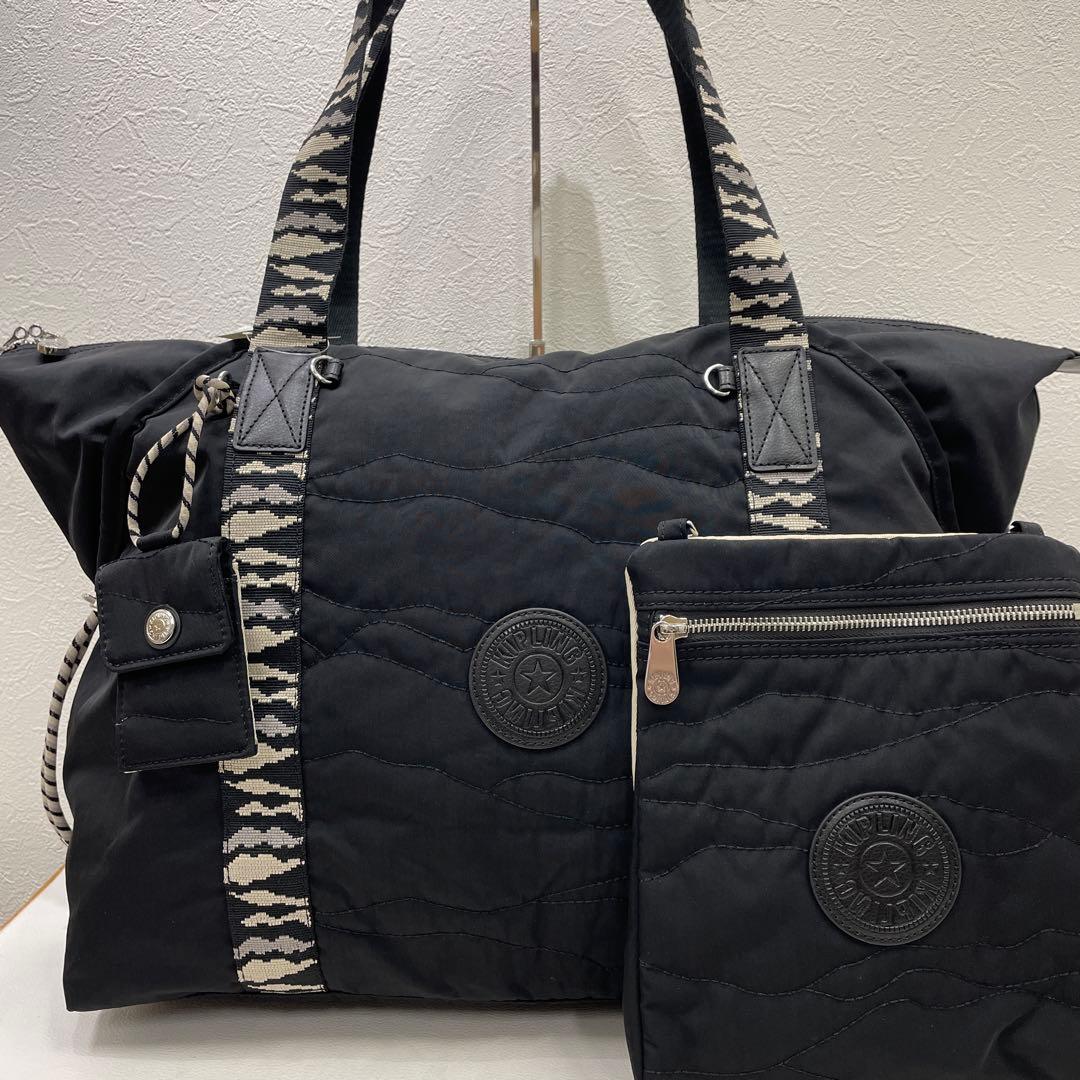 4014 Kipling ボストンバッグ ショルダーバッグ付き アートエム