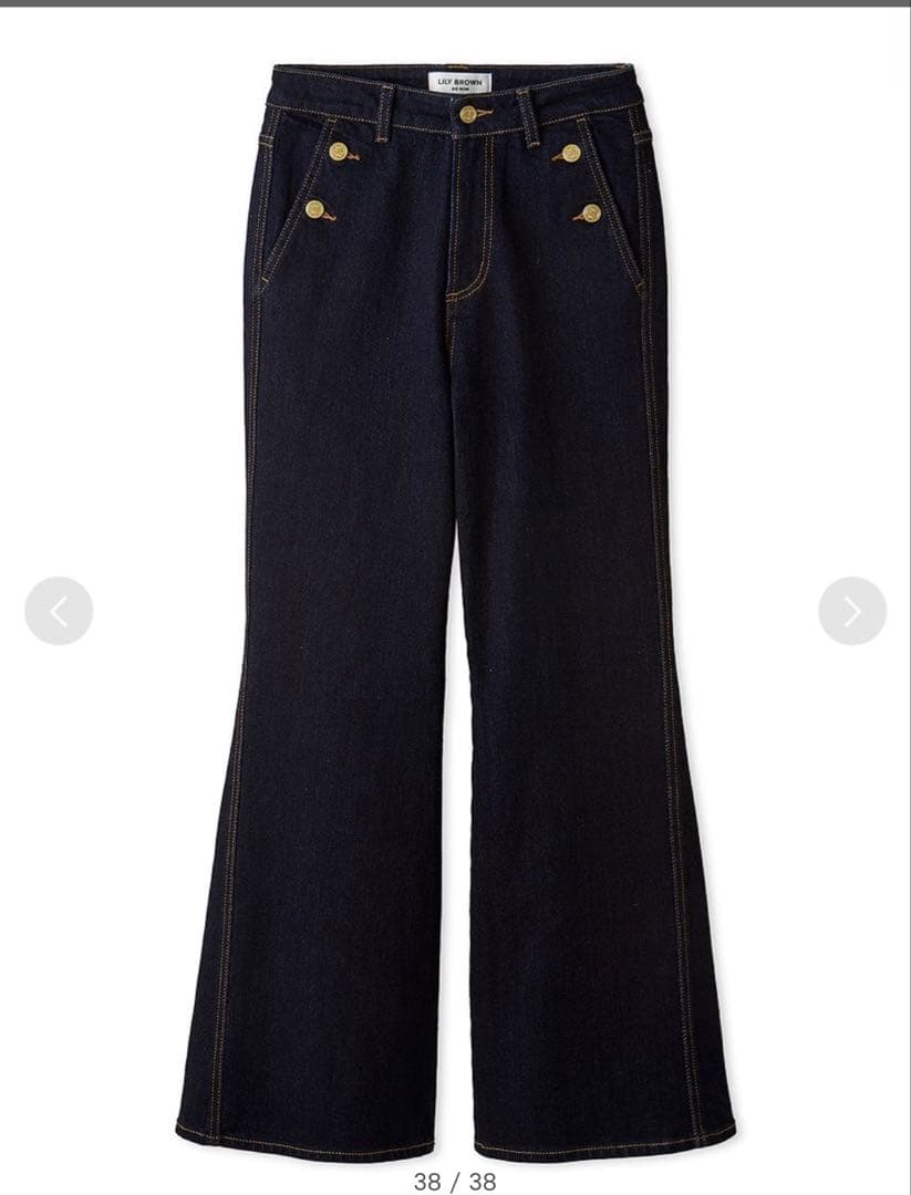 リリーブラウン　ストレッチフレアデニムパンツ WEB限定00サイズ】ストレッチフレアデニムパンツ（デニムパンツ