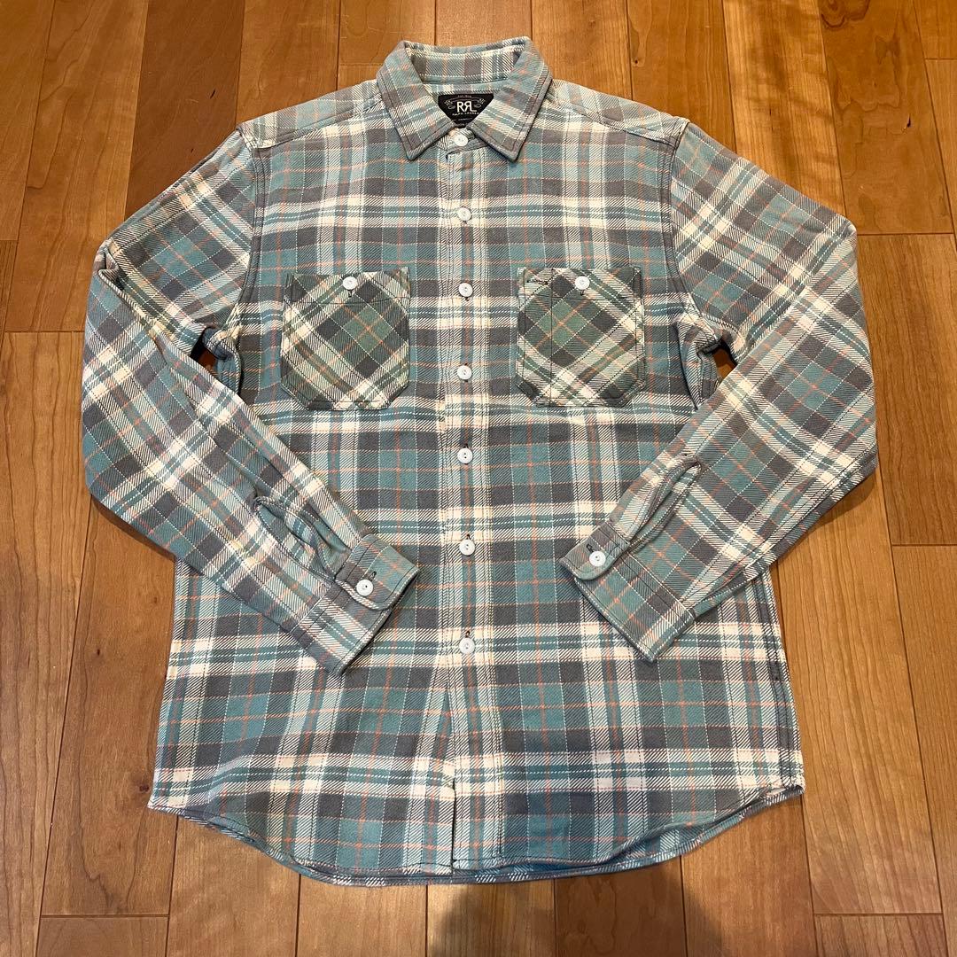 希少 美品 正規品 RRL 長袖ネルシャツ サイズM ダブルアールエル POLO
