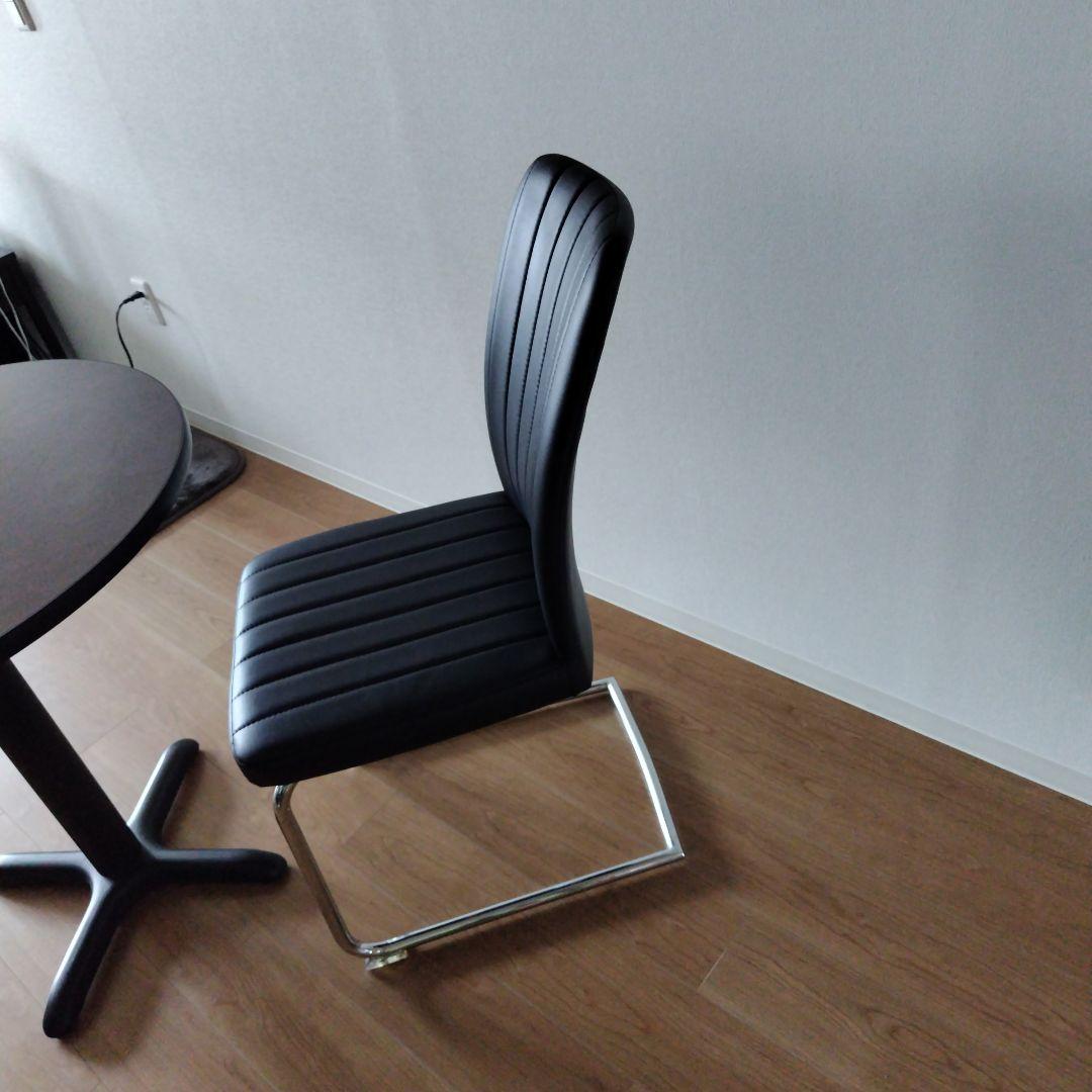 東京インテリア家具購入＊おしゃれ黒皮　椅子　イス　椅子