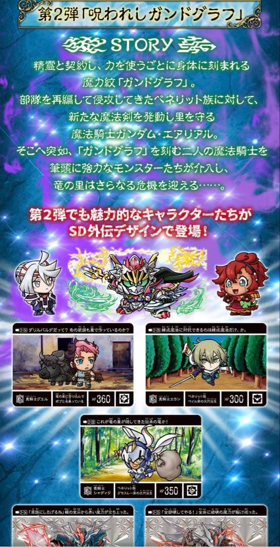 匿名配送】SDガンダム外伝NEOカードダス 水星の魔女 第1弾 第2 弾