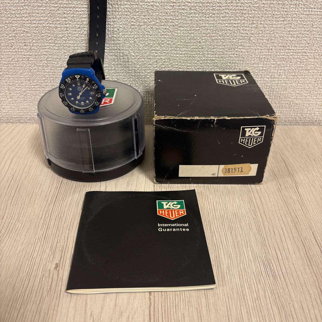 【希少カラー】TAG HEUER フォーミュラ1 青×黒 説明書付き