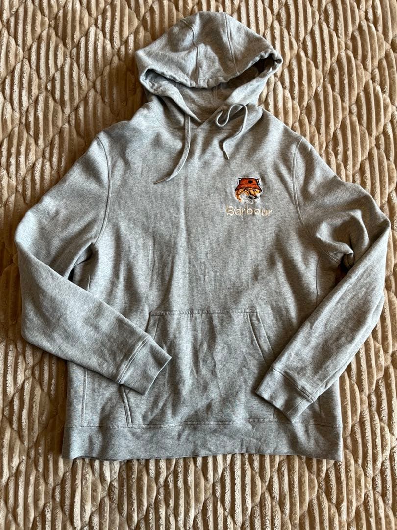 メゾンキツネ✖︎Barbour 裏起毛パーカー
