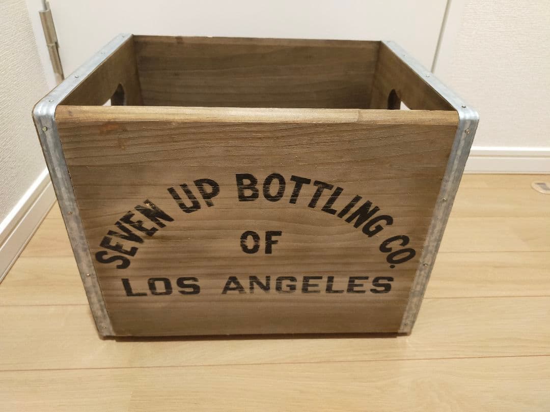 セブンアップ 7up wood crate 木箱 7UP セブンアップ ウッドクレート ソーダ木箱 （グリーン） 単品