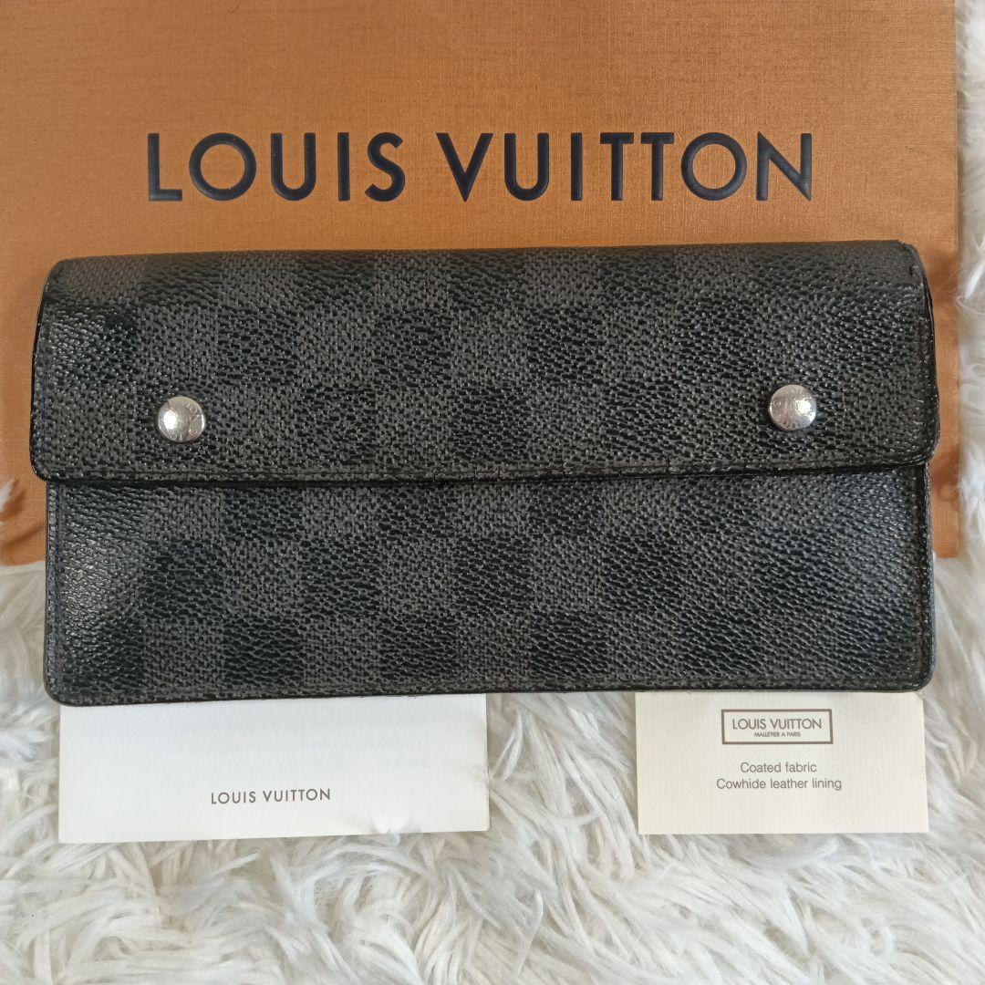 LOUISVUITTON】長財布 ルイヴィトン ダミエ ブラック Wホック✨ - メルカリ