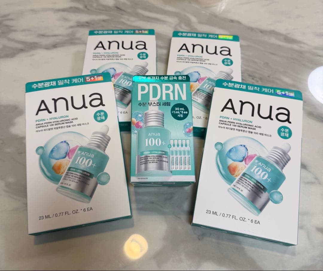 Anua 100+ ヒアルロン酸美容液とパック