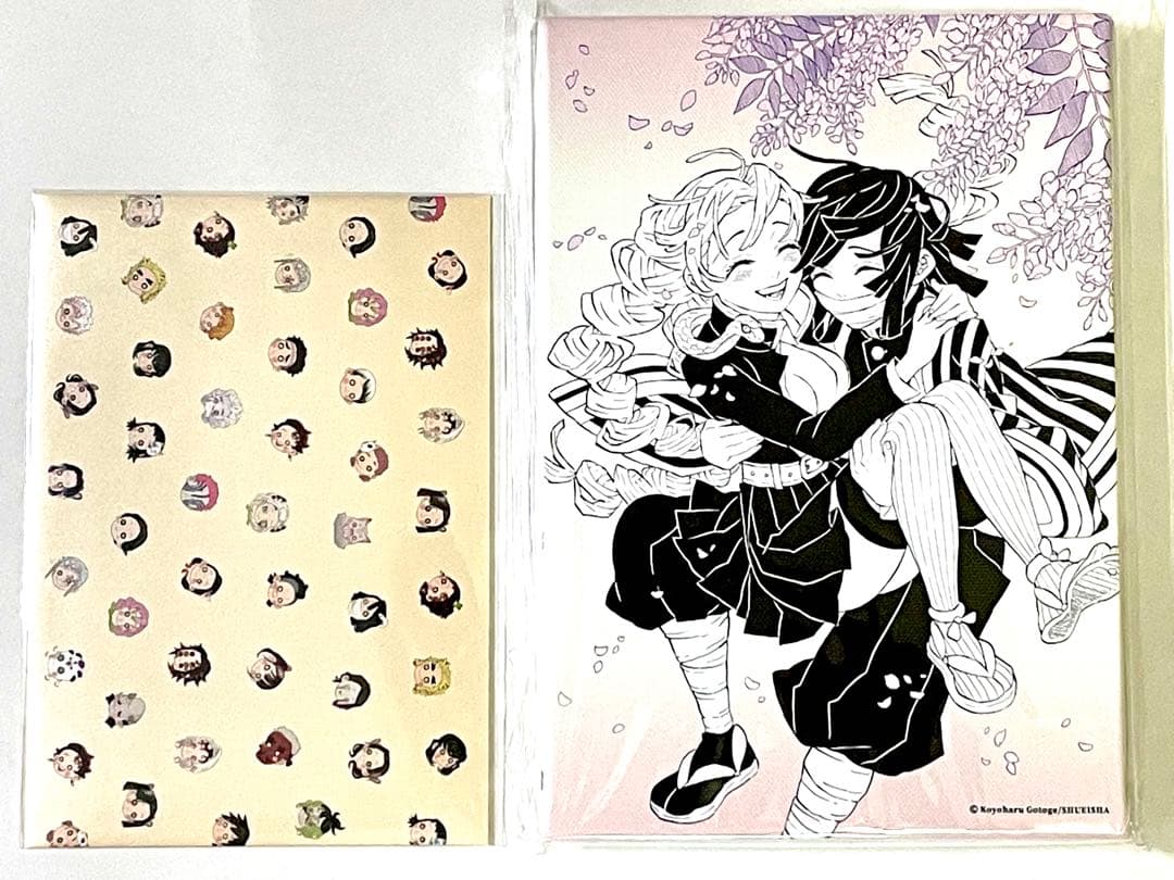 鬼滅の刃　原画展　ポストカード3枚セット　デザインアートボード　伊黒　蜜璃