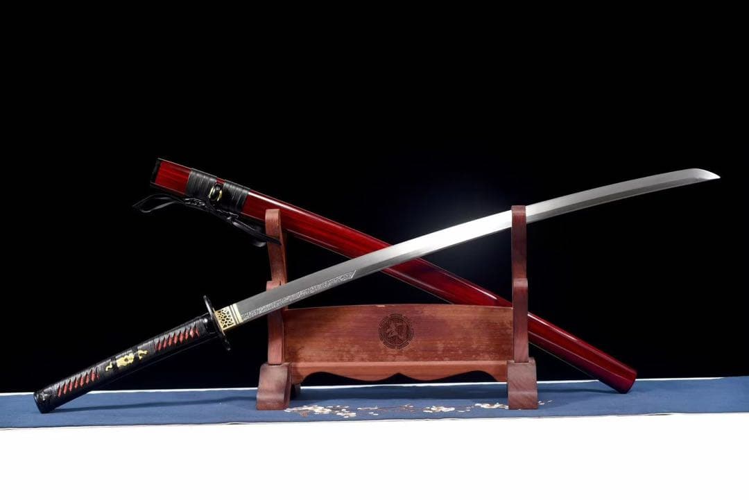 紅凰 本牛革柄巻 日本刀 武具 鑑賞刀 居合刀 模造刀 舞踊刀 - メルカリ