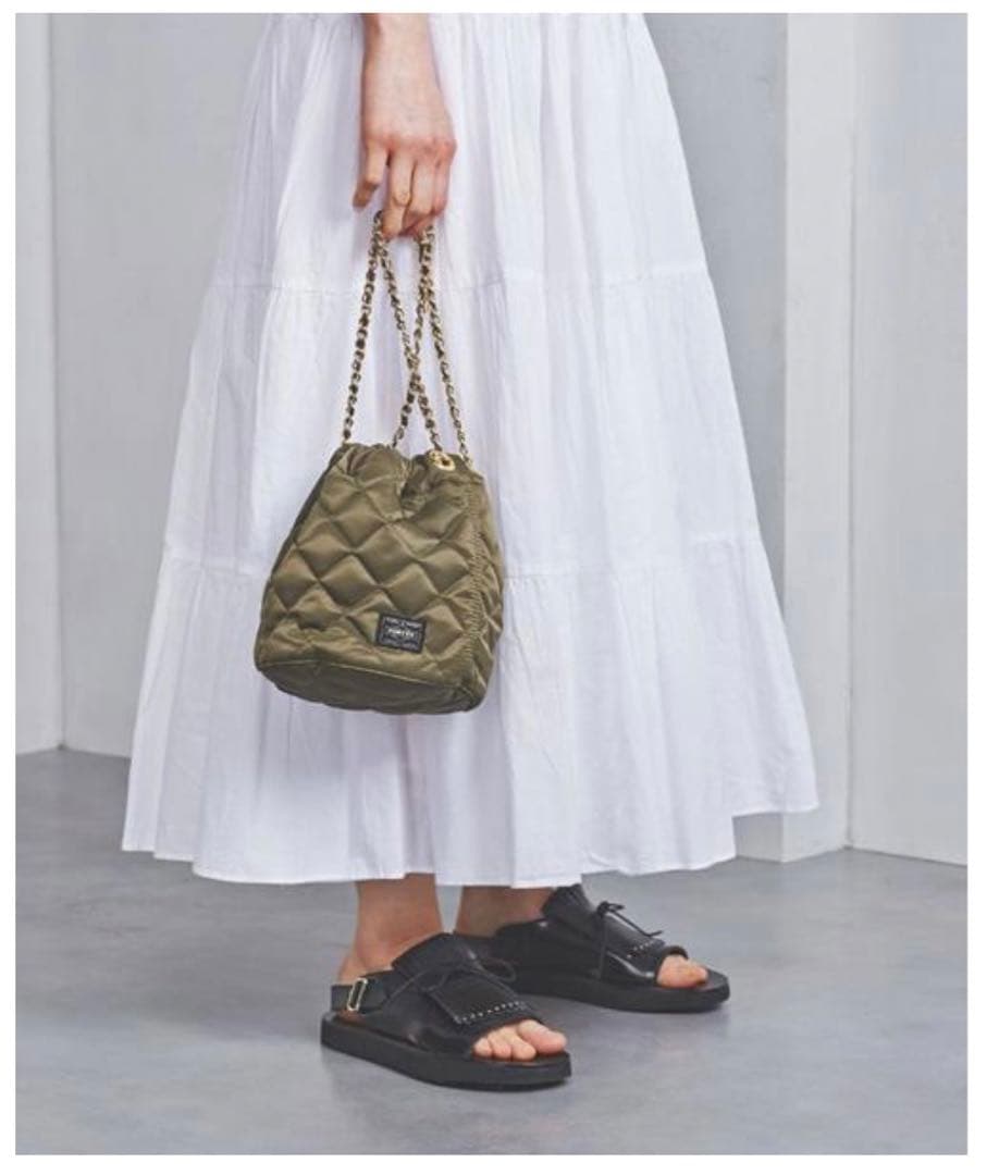 PORTER 吉田カバン NEXUSVII キルティング巾着バッグ チェーン - メルカリ