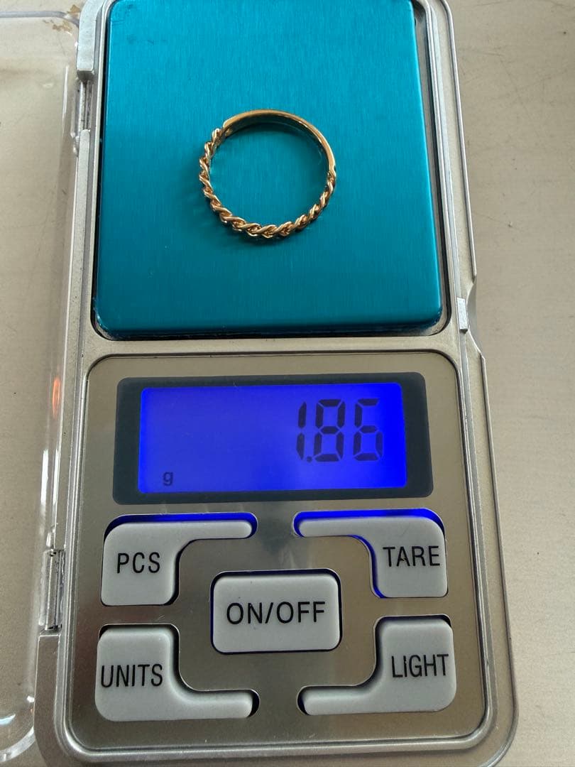 18金 指輪 リング 1.86ｇ 14号