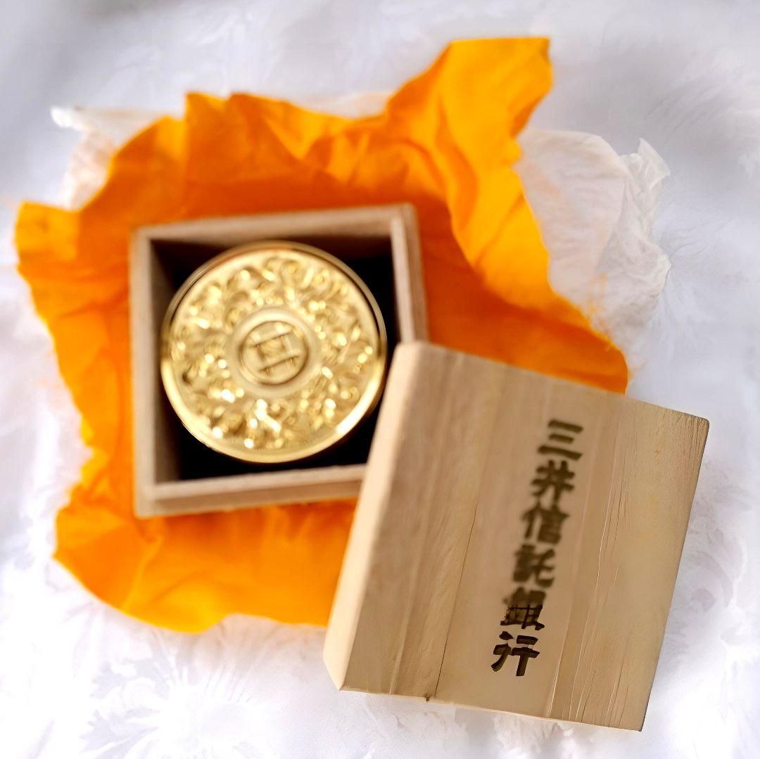 記念品 印鑑ケース 三井信託銀行 24kgp KGP 金 メッキ ゴールド - メルカリ