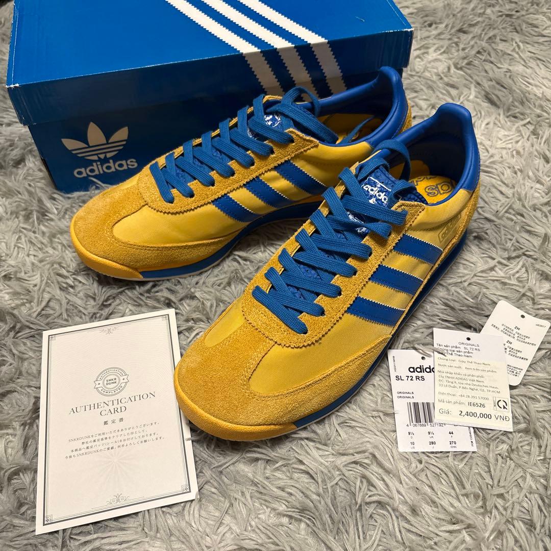アディダス SL 72 IE6526 イエロー×ブルー 着用一度 adidas