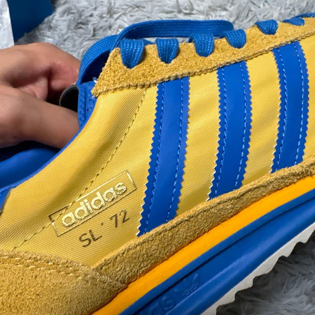 アディダス SL 72 IE6526 イエロー×ブルー 着用一度 adidas - メルカリ