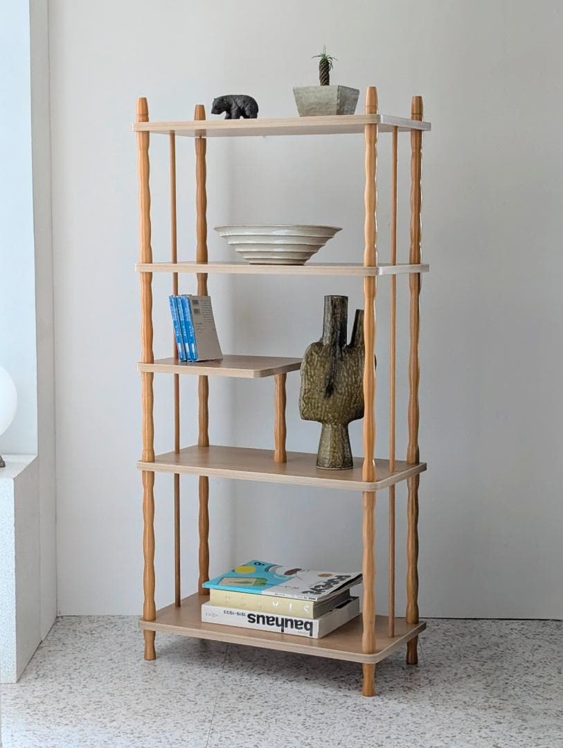 ビンテージ 木製 飾り棚 ウッド オープンシェルフ ディスプレイラック レトロ