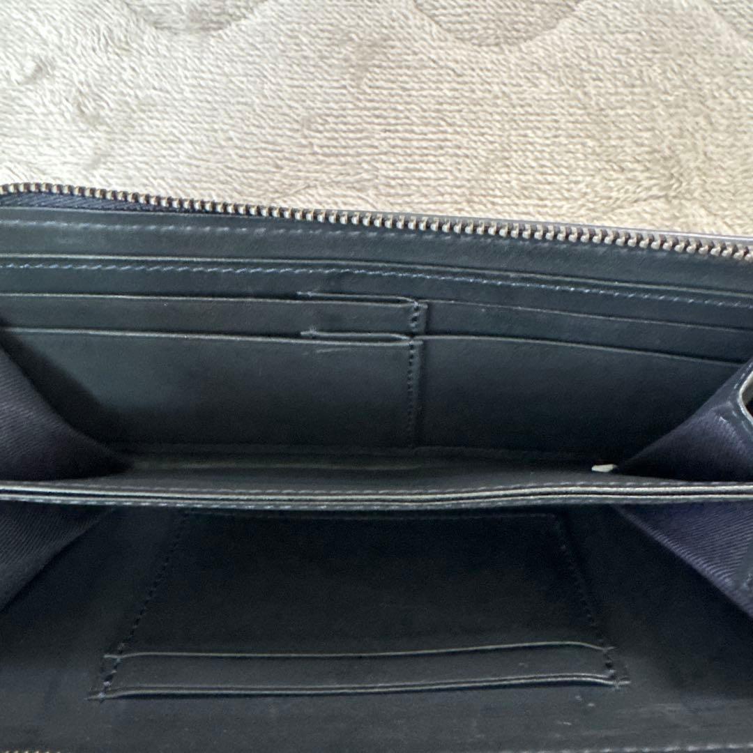 土屋鞄 ビークル コンパクトファスナー ロングウォレット ダーク