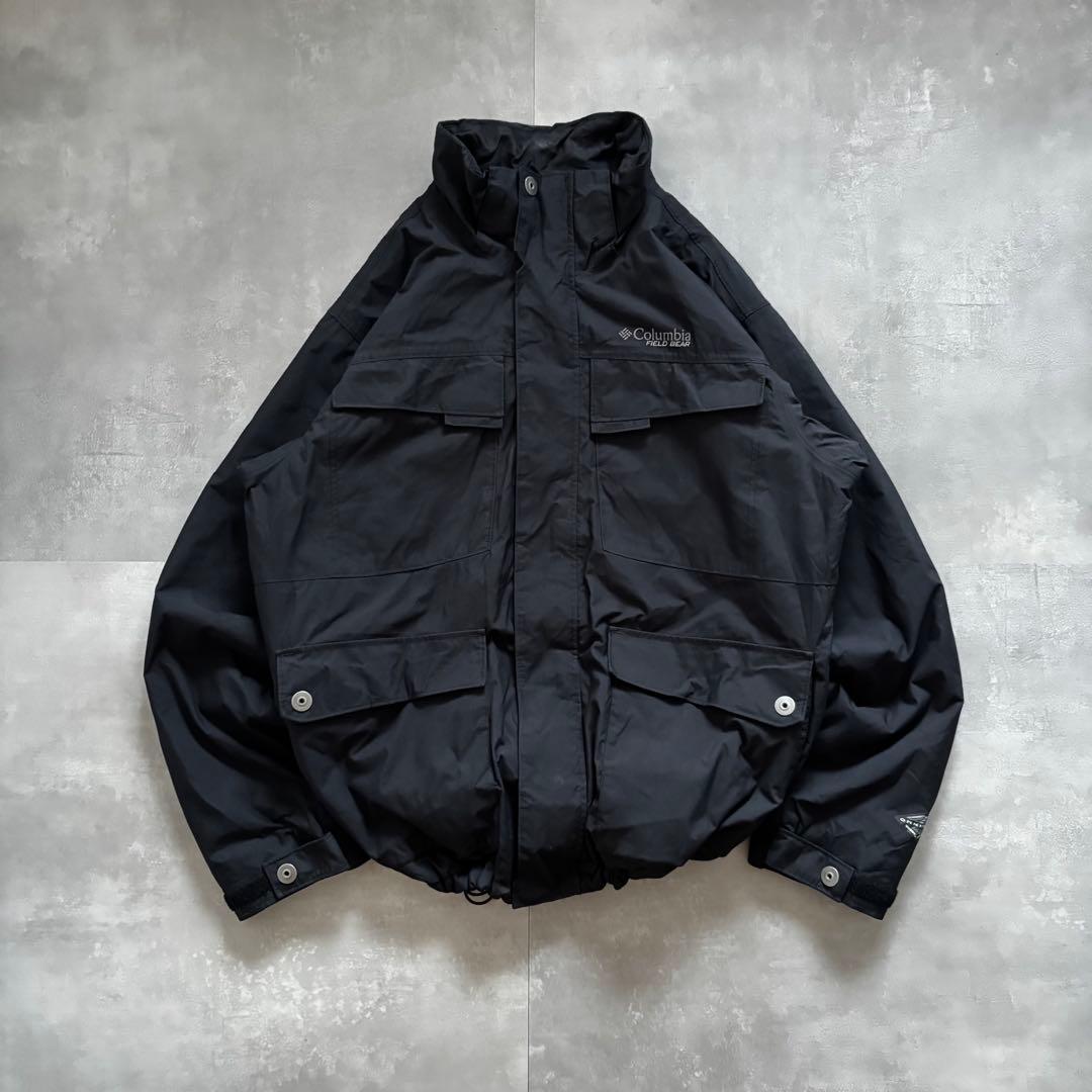 コロンビアウォームアップジャケット90s古着vintageシェルドシンチラ紺