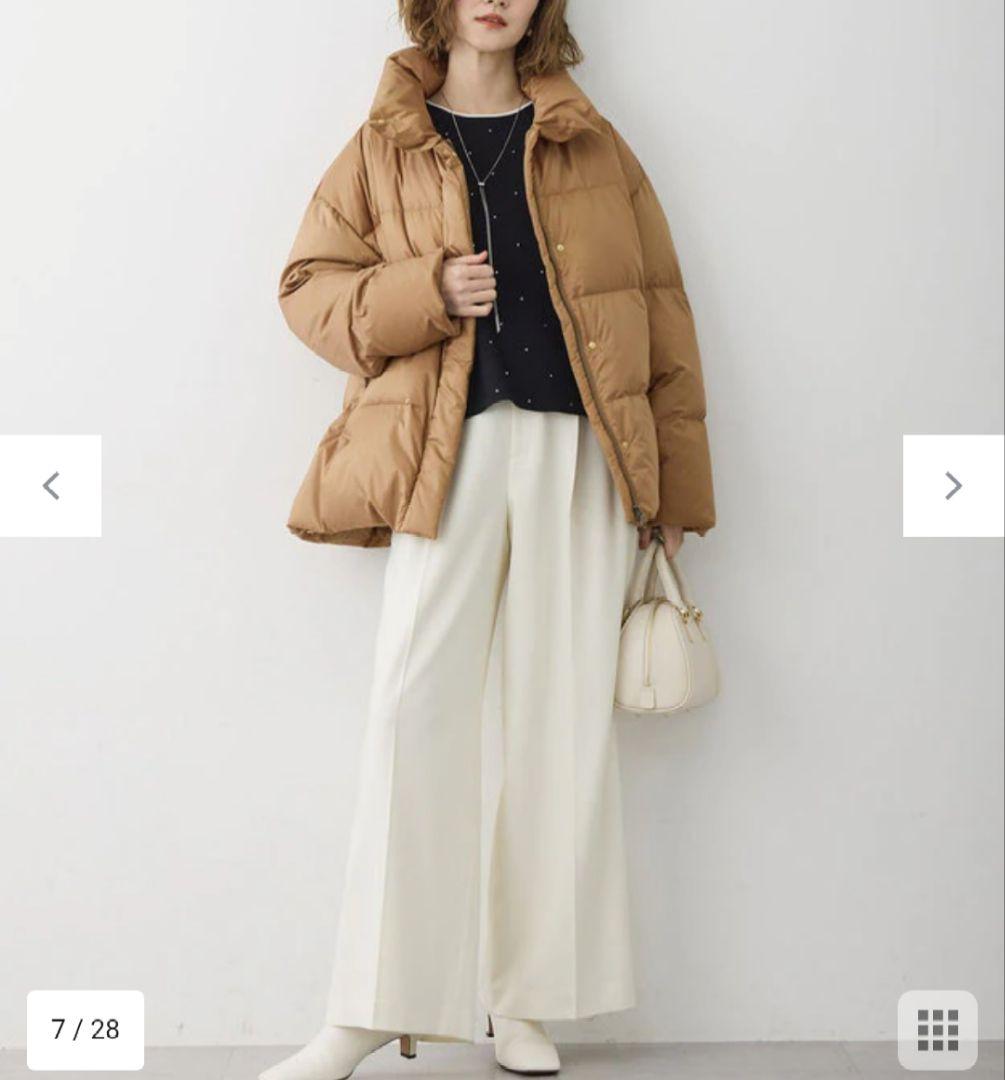 23区 【Oggi掲載】シレータフタ ハイネック ショート ダウンコート