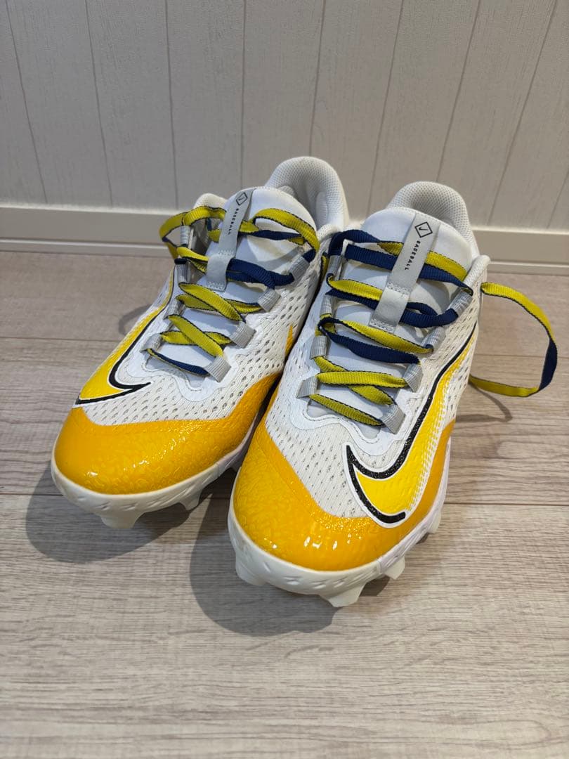 NIKEポイントスパイク イエロー/ホワイト28.5