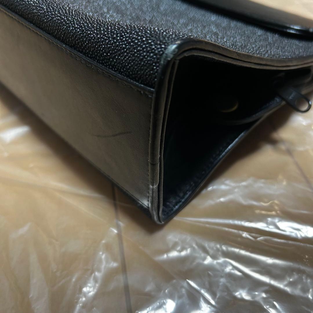 希少 ガルーシャ エイ革 スクラッチ ハンドバッグ ゴールドロゴ - メルカリ