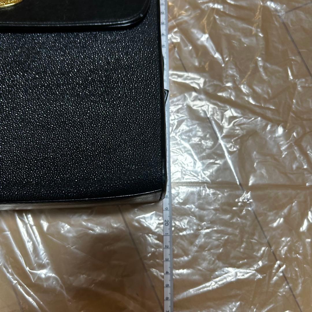 希少 ガルーシャ エイ革 スクラッチ ハンドバッグ ゴールドロゴ - メルカリ