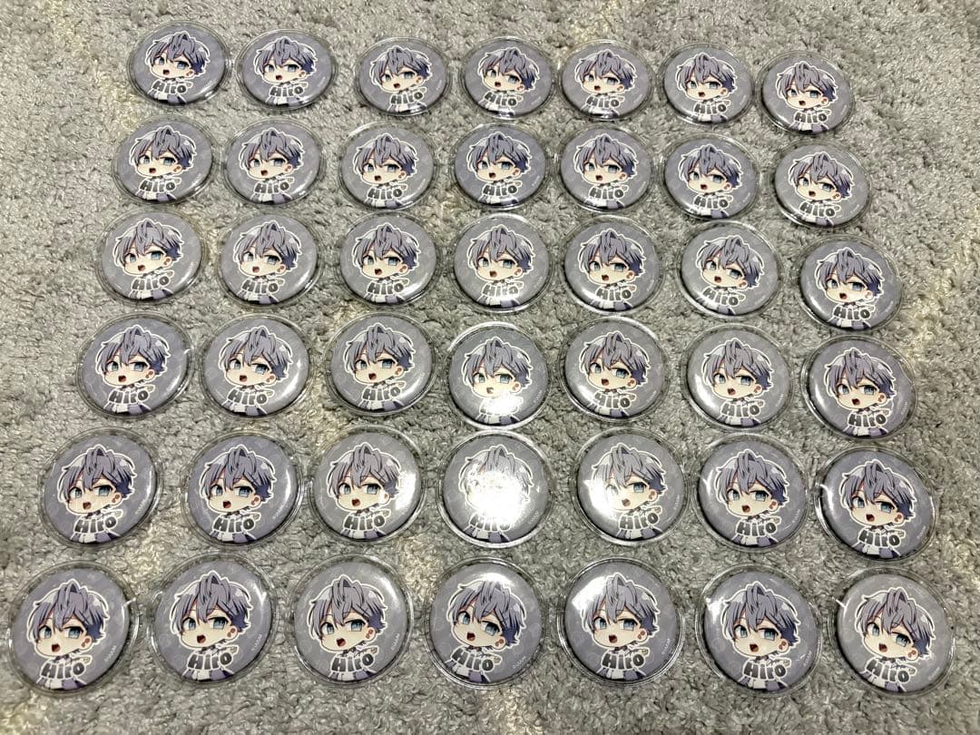 カラフルピーチヒロ缶バッジ 42個