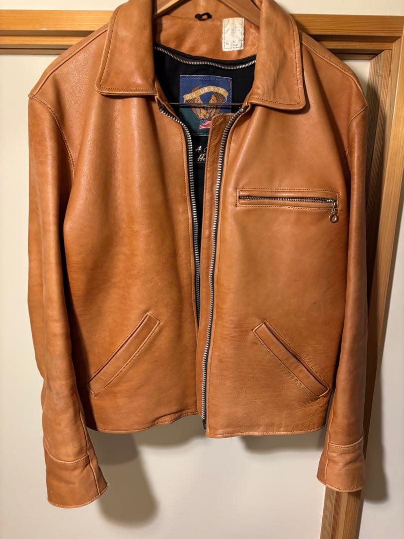 【ハンバーグ】シングルライダースジャケット　GIN URBAN