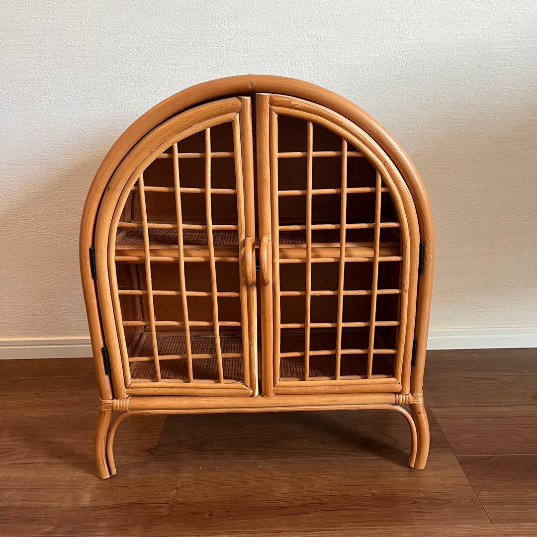 ZARAラタン アーチ型キャビネット 2段 ZARAHOMEラタン アーチ型キャビネット 2段 - メルカリ