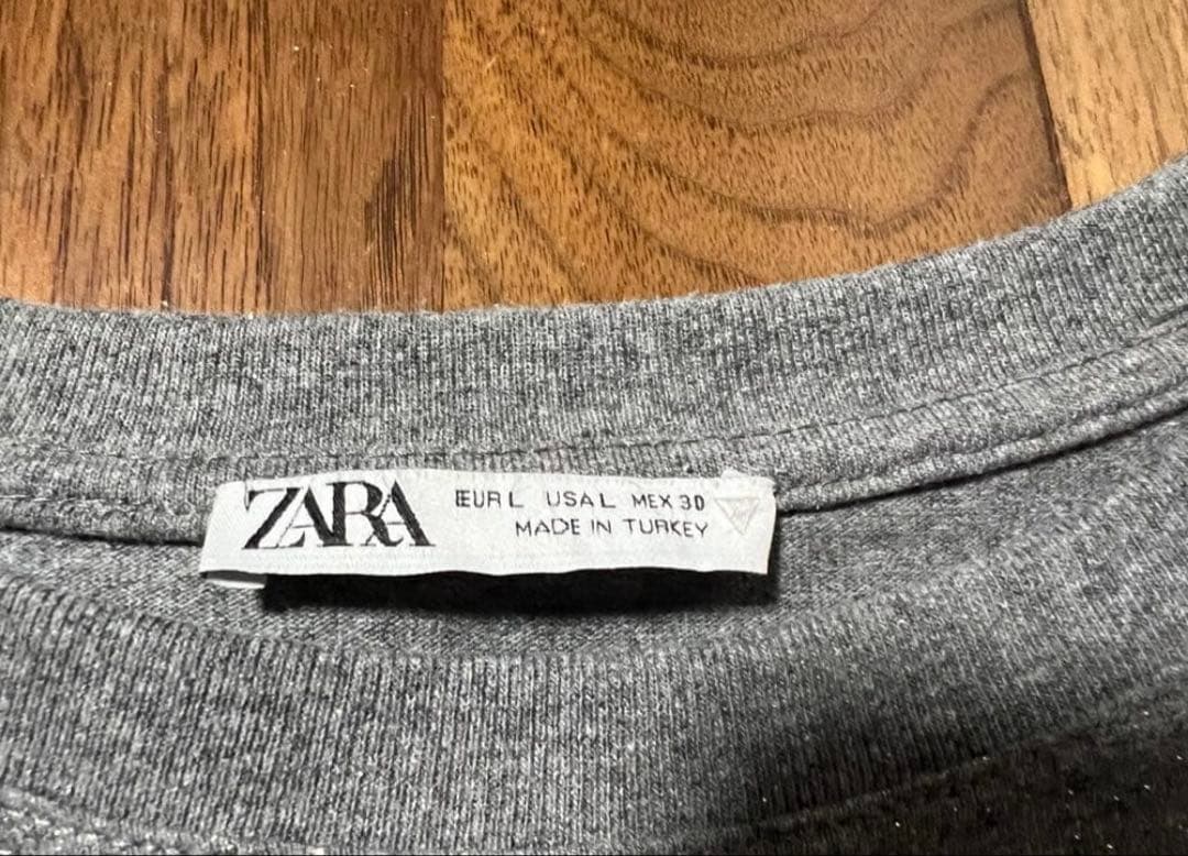 ZARA スエットセットアップ グリッターテキスト - メルカリ