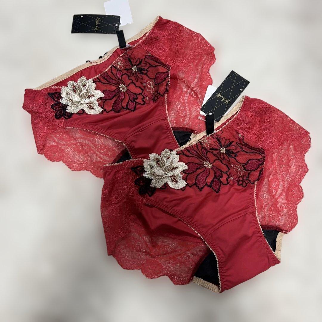 ワコール サルート　サニタリーショーツ　赤色　レッド　サイズL 2枚セット