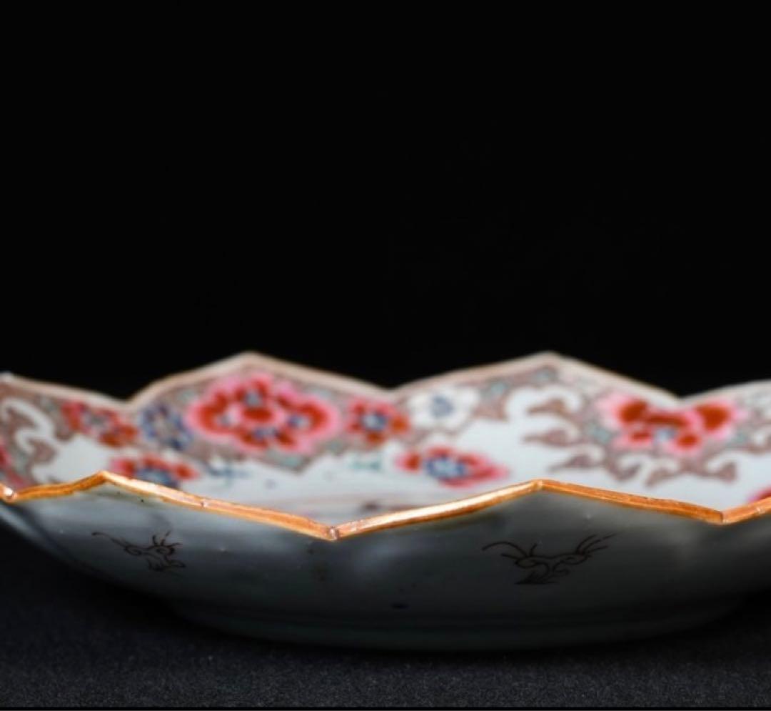 中国古美術品 清の雍正時代 粉彩花文皿 本物保証 - メルカリ