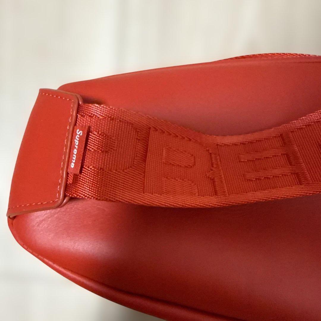 バッグ Supreme Leather Waist Bag \"Red\" (FW23)