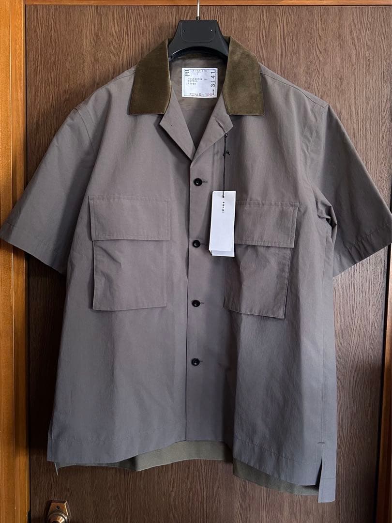 4新品 sacai メンズ Matte Taffeta 半袖シャツ サカイ - メルカリ