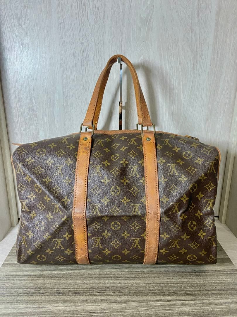 ルイヴィトン　ボストンバッグ　サックスプール 45 モノグラム　カデナ　レザー