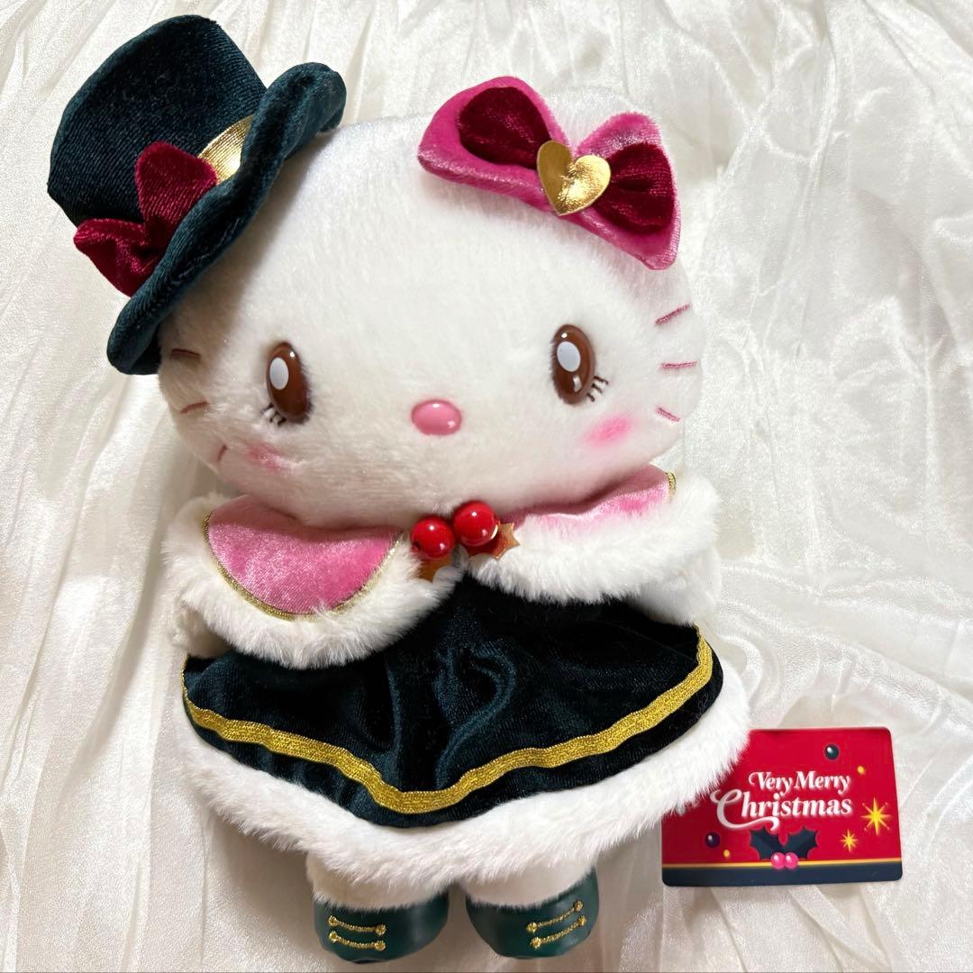 【最終値下げ】ハローキティ ぬいぐるみ 2023 ユニバ　クリスマス 2023-2024冬新作】USJミニオングッズ・ハローキティ 値段
