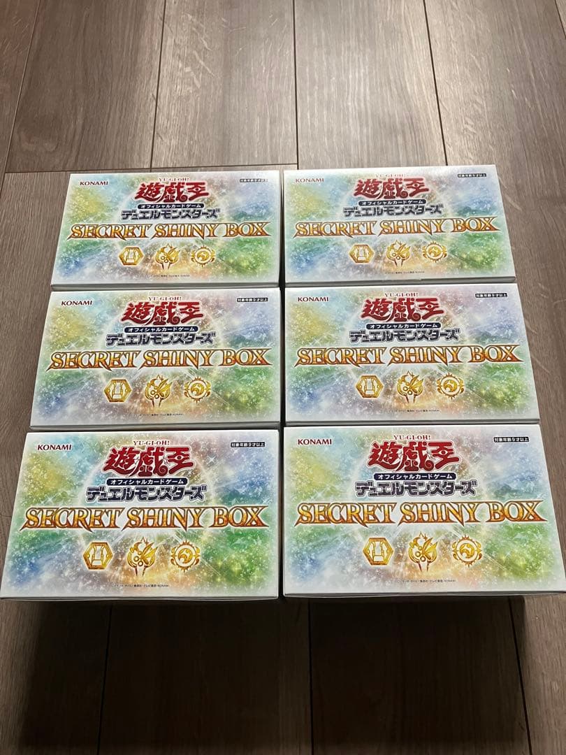 遊戯王　SECRET SHINY BOX　シークレットシャイニー　未開封6BOX コナミデジタルエンタテインメント 遊戯王OCG デュエルモンスターズ