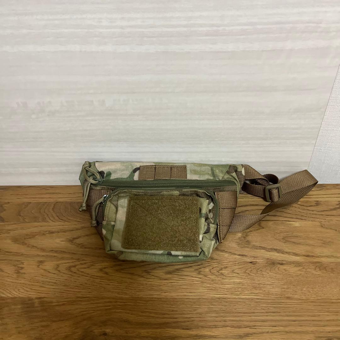 迷彩 ウエストバッグ 調整可能